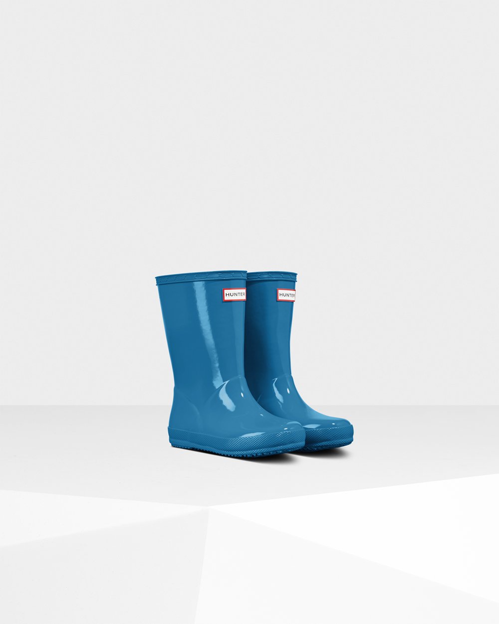 Botas De Agua Hunter Niños Original First Classic Gloss - Azules - Argentina 9472PJYXG